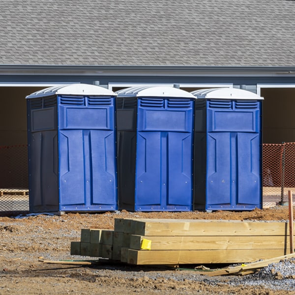 is there a specific order in which to place multiple porta potties in Millboro